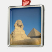 Egypte, Giza, The Sphinx, Old Kingdom, Unesco Metalen Ornament (Links)