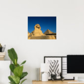 Egypte, Giza, The Sphinx, Old Kingdom, Unesco Poster (Thuiskantoor)