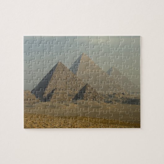 Egypte, Gizeh, Giza Piramide Complex, Giza Plateau Legpuzzel (Horizontaal)