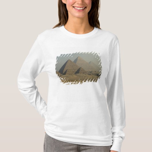 Egypte, Gizeh, Gizeh Piramide Complex, Gizeh Plate T-shirt (Voorkant)