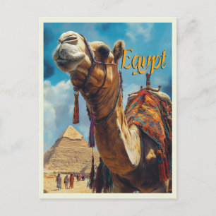 Egypte Gizeh Piramides Vintage Reizen Briefkaart