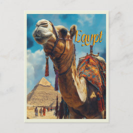 Egypte Gizeh Piramides Vintage Reizen Briefkaart