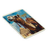 Egypte Gizeh Piramides Vintage Reizen Magneet (Rechterzijde)