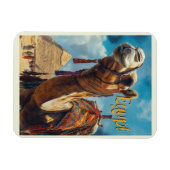 Egypte Gizeh Piramides Vintage Reizen Magneet (Horizontaal)