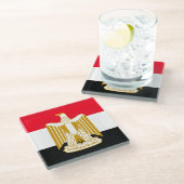 Egypte Glazen Onderzetter (Schuin)