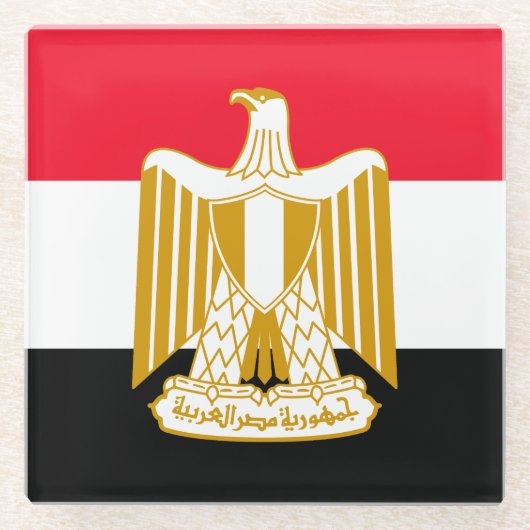Egypte Glazen Onderzetter (Voorkant)