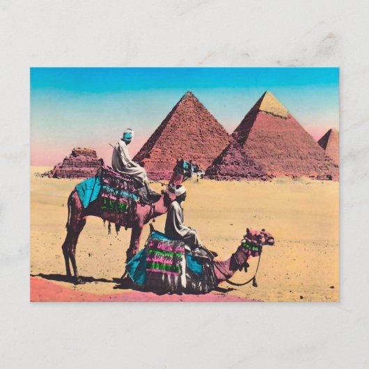  Egypte: Grote piramide bij Giza Briefkaart (Voorkant)