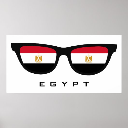 Egypte heeft aangepaste tekst en kleuren poster (Voorkant)