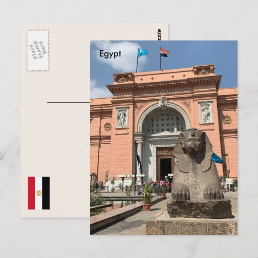 Egypte, het Egyptische oudheidsprimaat in Caïro Briefkaart (Voorkant / Achterkant)