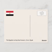Egypte, het Egyptische oudheidsprimaat in Caïro Briefkaart (Achterkant)
