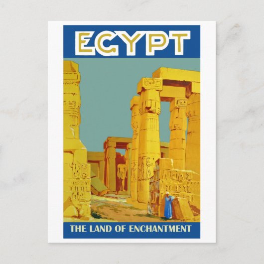 Egypte, het land van betovering briefkaart (Voorkant)