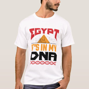 Egypte Het Zit In Mijn DNA Egyptische Erfenis Wort T-shirt