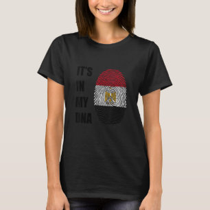 Egypte Het zit in mijn DNA Egyptische vingerafdruk T-shirt
