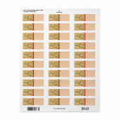 Egypte-Hierogliefen Retouradreslabel Etiket (Full Sheet)