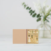 Egypte-hiërogliefen-Visitekaartje Visitekaartje (Staand voorkant)