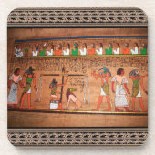 Egypte-Hieroglyphs Beverage Coaster Bier Onderzetter (Voorkant)