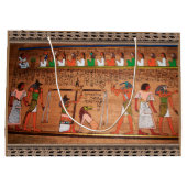 Egypte-Hieroglyphs Gift Bag Groot Cadeauzakje (Achterkant)