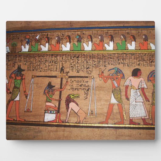 Egypte-Hieroglyphs Plaque Fotoplaat (Voorkant)