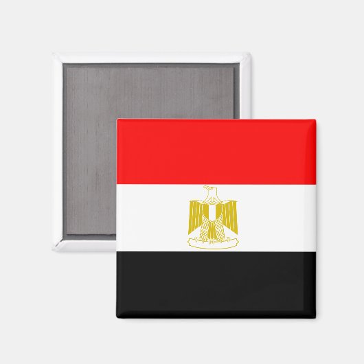 Egypte Hoge kwaliteit Vlag Magneet (Voorkant / Achterkant)