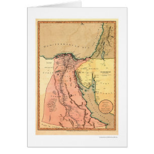 Egypte - kaart voor het Midden-Oosten - 1800