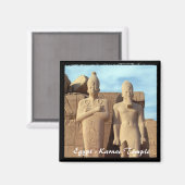 Egypte, Karnac Temple, Pharaos v.2 (Fridge Magnet) Magneet (Voorkant / Achterkant)