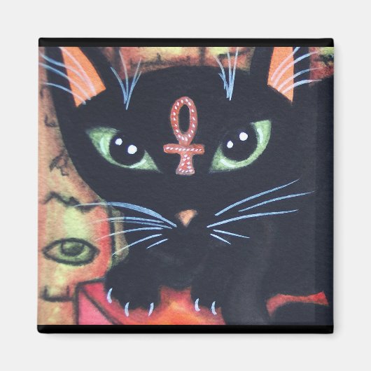 Egypte kat met ankh magneet (Voorkant)