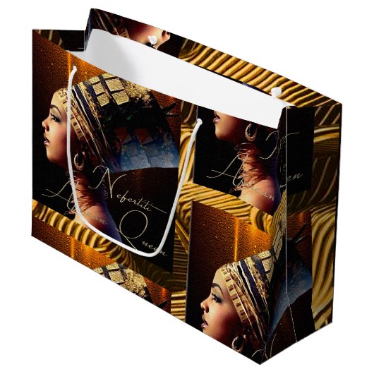 Egypte Koningin Nefertiti Groot Cadeauzakje (Voorkant Gekanteld)