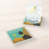 Egypte | Land van Feline Royalty Glazen Onderzetter (Schuin)