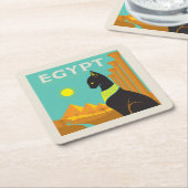 Egypte | Land van Feline Royalty Kartonnen Onderzetters (Schuin)