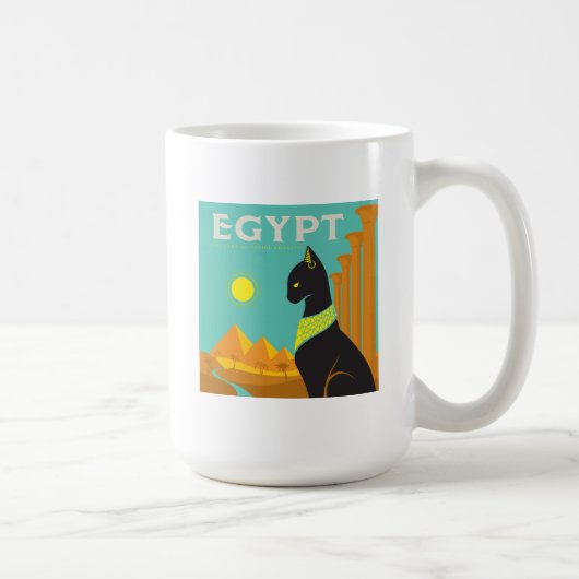 Egypte | Land van Feline Royalty Koffiemok (Rechts)