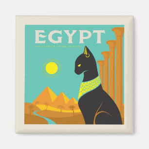 Egypte   Land van Feline Royalty Magneet
