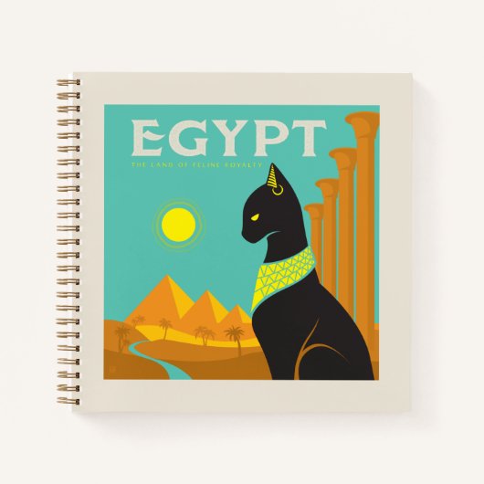 Egypte | Land van Feline Royalty Notitieboek (Voorkant)