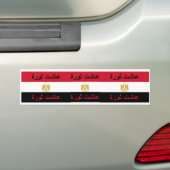 Egypte: "Lang leve de revolutie" Bumpersticker (Op auto)