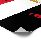 Egypte: "Lang leve de revolutie" Poster (Hoek)