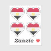 Egypte liefde vlag trots hart sticker (Vel)