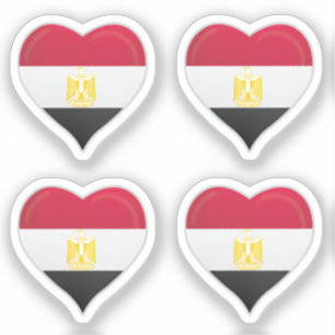 Egypte liefde vlag trots hart sticker