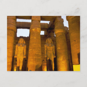 Egypte, Luxor.  Karnack-tempel. Briefkaart