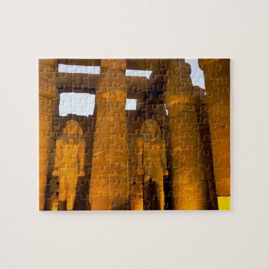 Egypte, Luxor.  Karnack-tempel. Legpuzzel (Horizontaal)