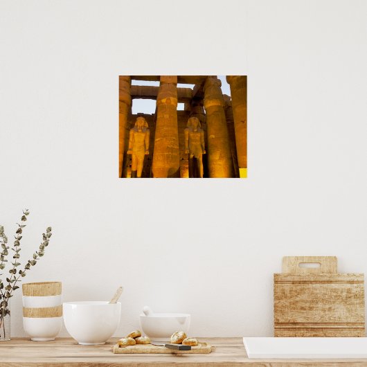 Egypte, Luxor. Karnack Temple. Poster (Keuken)