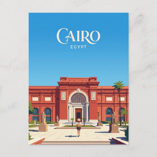 Egypte Museum Egypte Briefkaart (Voorkant)