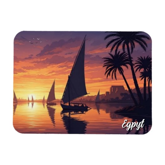 Egypte Nijl Felucca Magneet (Horizontaal)