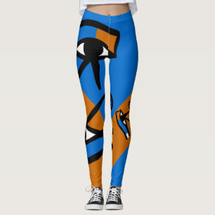 Egypte Oogst van Horus   Modern Cool Hieroglyphics Leggings