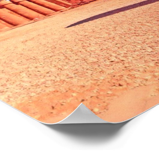 Egypte Oude beschaving ruïneert landschap woestijn Poster (Hoek)