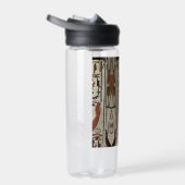 Egypte Oude farao graven Kleurrijke schilderkunst Waterfles (Rechts)