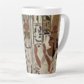 Egypte Oude Farao Tombes Kleurrijke schilderkunst Latte Mok (Rechterhoek)