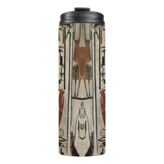 Egypte Oude Farao Tombes Kleurrijke schilderkunst Thermosbeker (Voorkant)