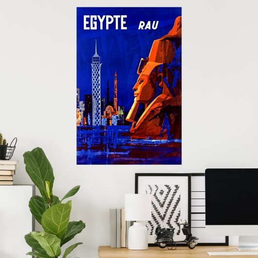 Egypte ~ Pharaoh Ramses Poster (Thuiskantoor)