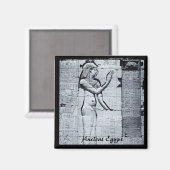 Egypte, Philae Temple, Hieroglyphs (Fridge Magnet) Magneet (Voorkant / Achterkant)