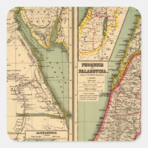 Egypte, Phoenicia en Palestina Vierkante Sticker