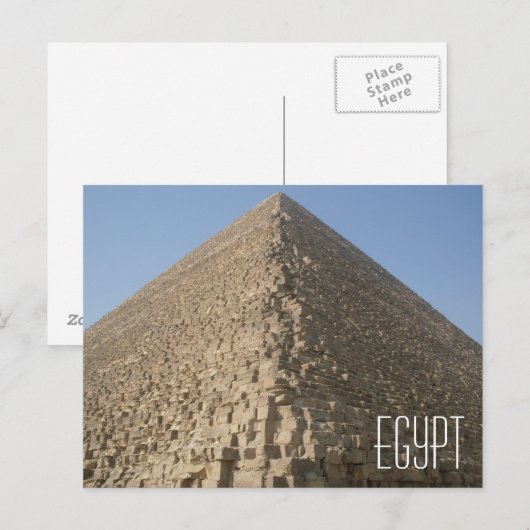 Egypte Pyramide-Briefkaart Briefkaart (Voorkant / Achterkant)